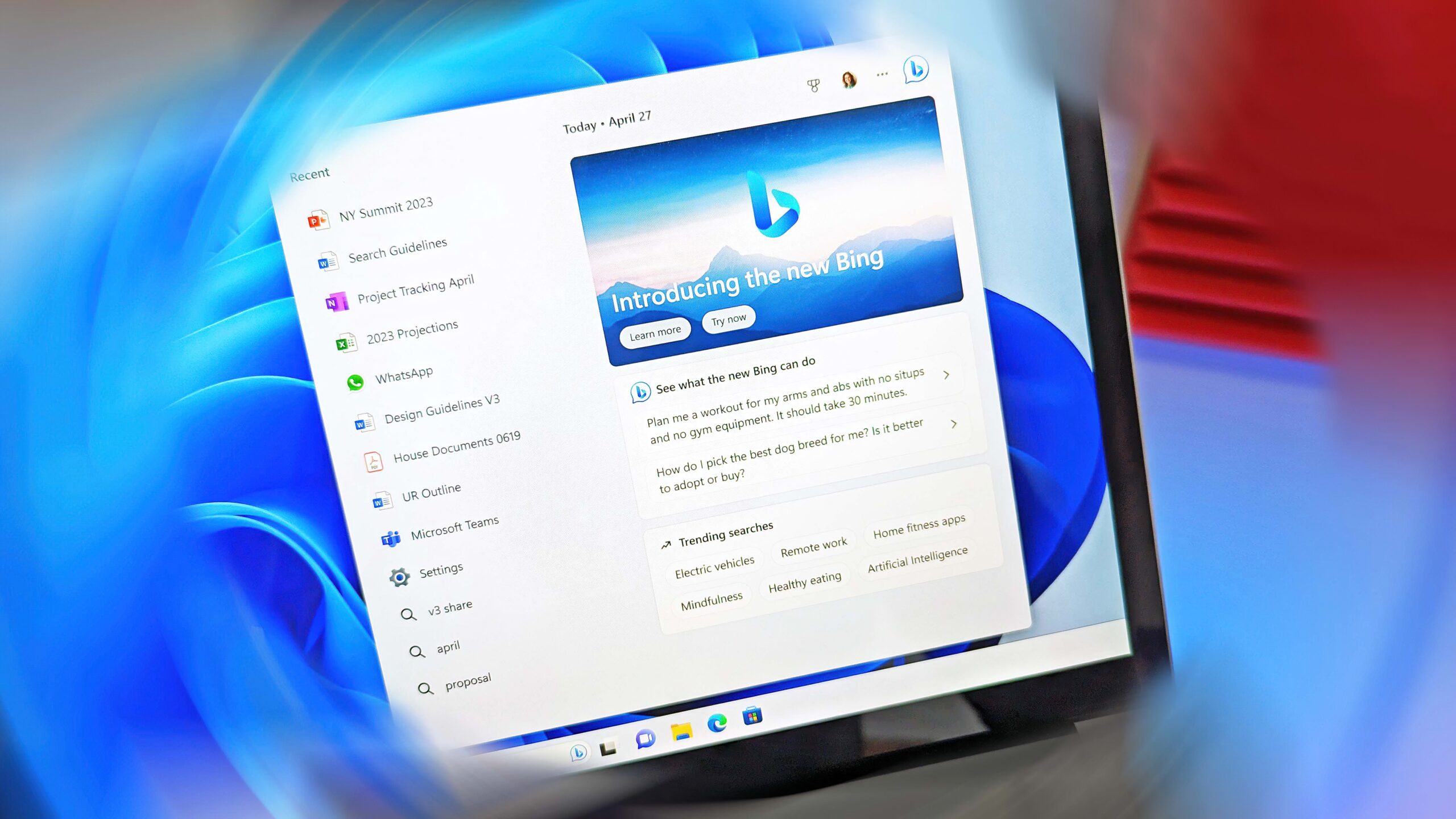 Microsoft Bawakan Teknologi Bing Chat GPT-4 di Windows 11