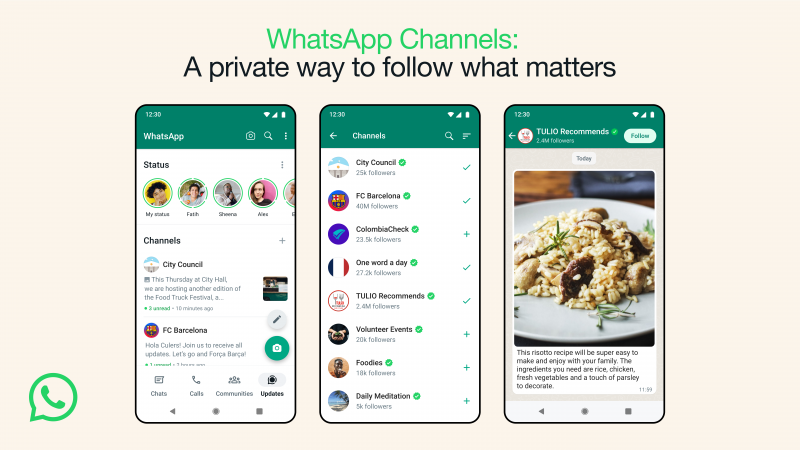 Meta Hadirkan Fitur Channel di WhatsApp
