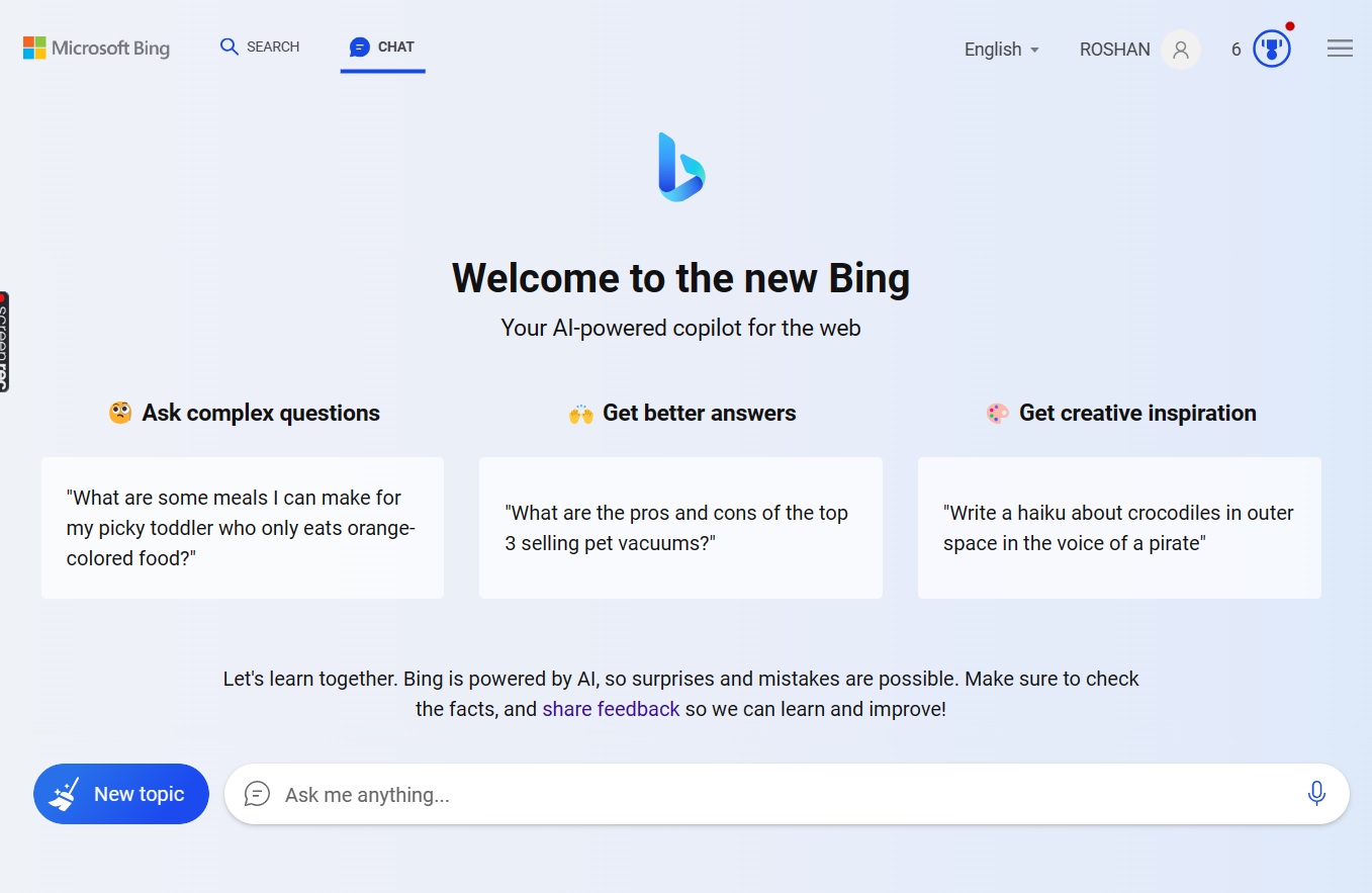 Microsoft Hadirkan Voice Chat di Bing Chat versi Desktop