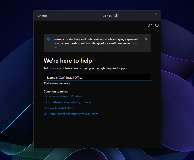 Iklan dari Microsoft Teams Hadir di ‘Get Help’ Windows 11
