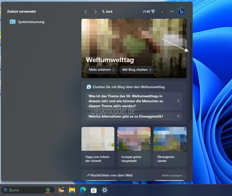 Teknologi WebView2 akan Hadir di ‘Search’ Windows 11