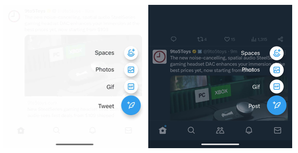 Twitter Alias X di Android, Ubah Tweet Jadi Post