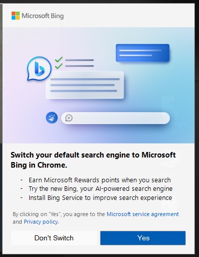 Microsoft Targetkan Iklan Bing di Google Chrome