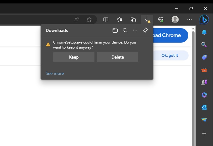 Microsoft Edge, Peringati Google Chrome ‘Berbahaya’?