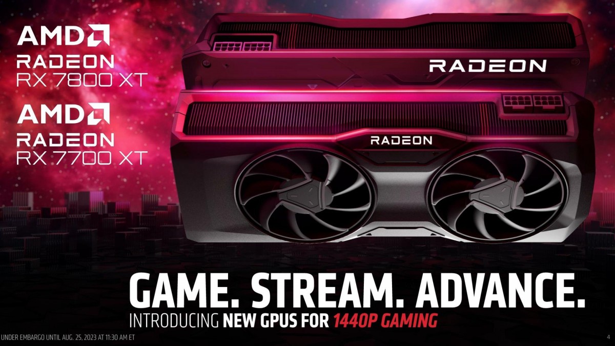 AMD Umumkan Radeon RX 7800 XT & 7700 X, Rilis September