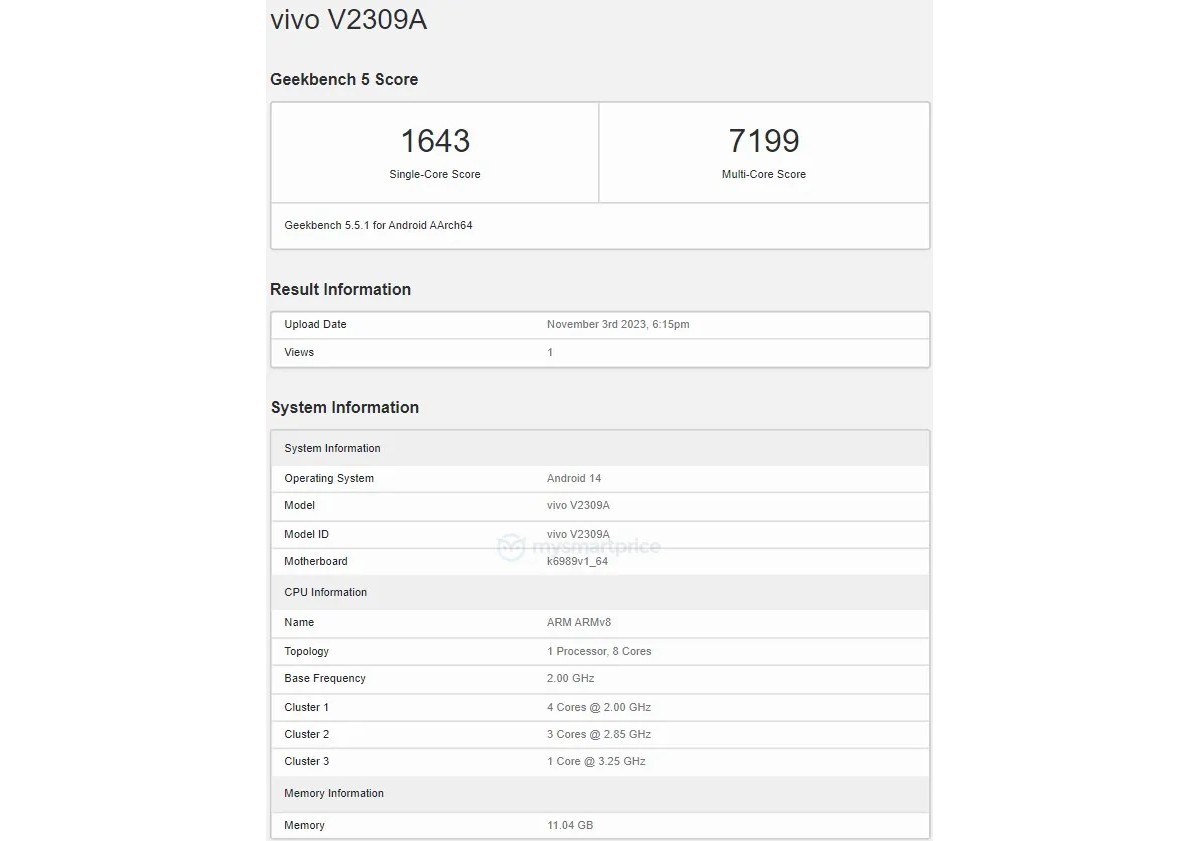 Geekbench, Vivo X100 Hadirkan Dimensity 9300 SoC