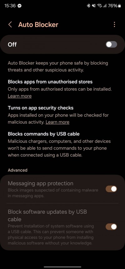 Samsung Rilis ‘Auto Blocker’ di One UI 6