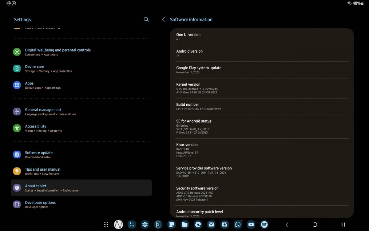 Android 14 – One UI 6 Hadir di Galaxy tab S9 FE+