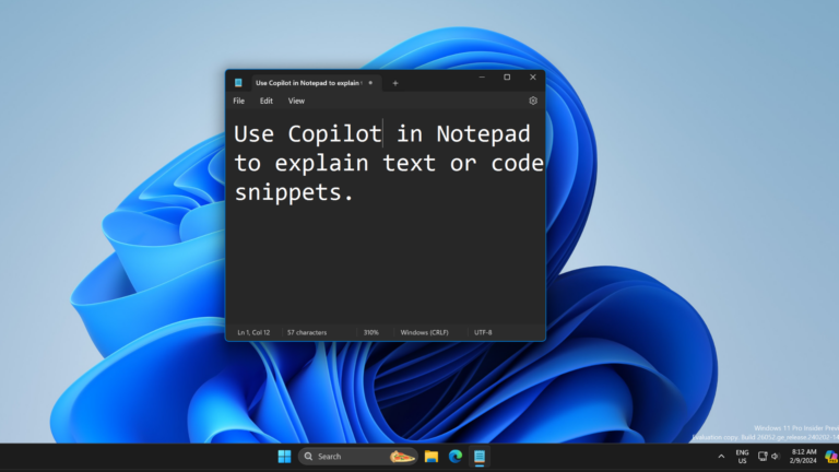 Microsoft Bawakan Copilot AI di Notepad Windows 11