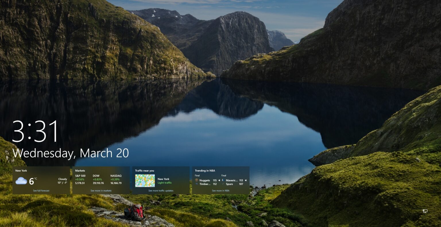 Microsoft Tambahkan Fitur MSN di Lock Screen Windows 10