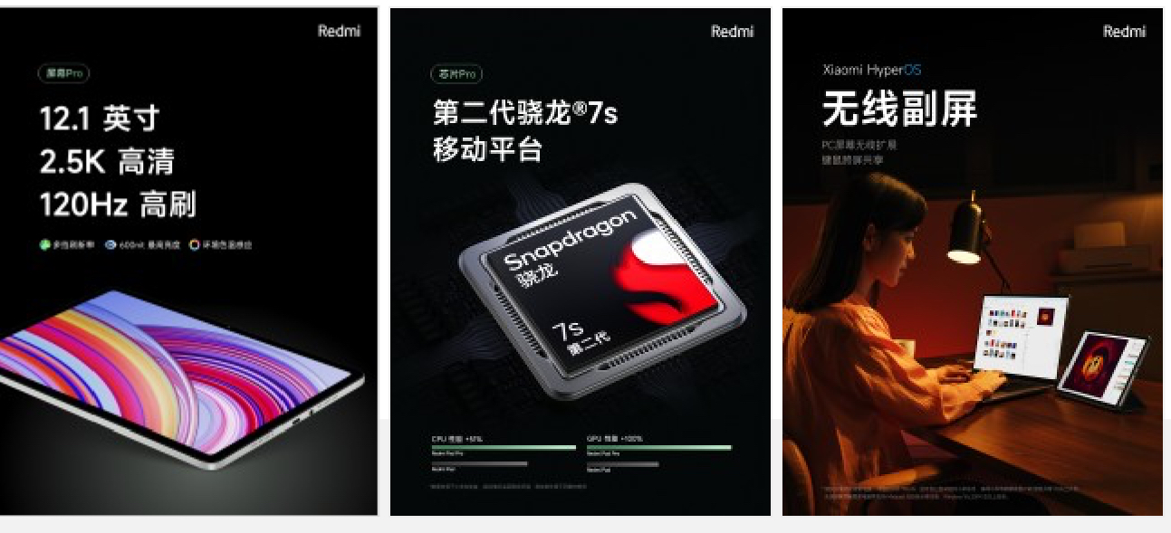 Redmi Pad Pro akan Debut dengan Snapdragon 7s Gen 2 SoC