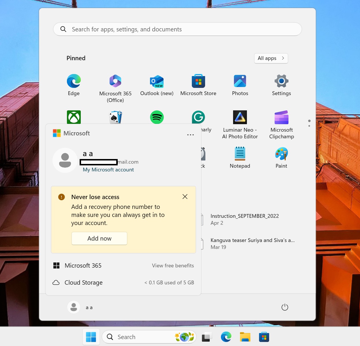 Microsoft Tambahkan Manage Account di Windows 11 KB5036985