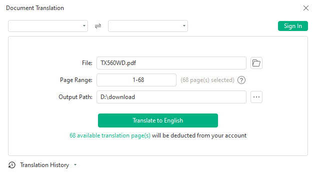Menerjemahkan PDF dengan SwifDoo PDF