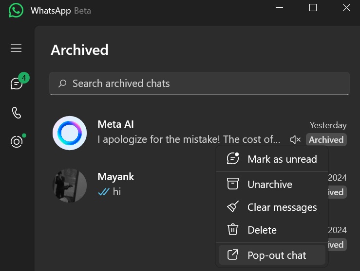 WhatsApp di Windows 11 Hadirkan Major Update UI Multi-Window, WhatsApp-pop-up-chat