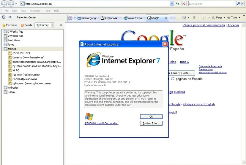 Download Internet Explorer 7