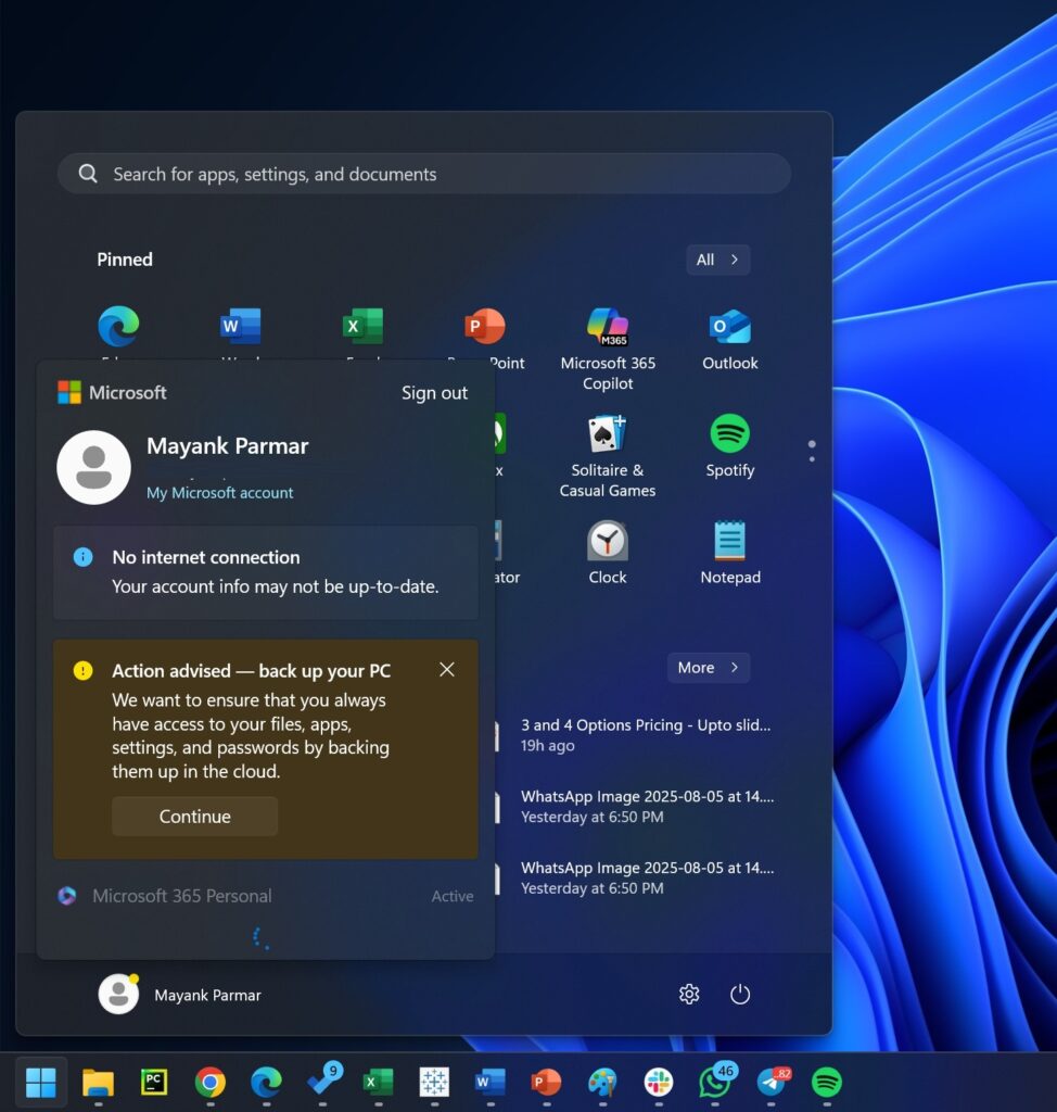 Start Menu Windows 11 Terus-Menerus Minta Backup ke OneDrive, Pengguna Jengkel