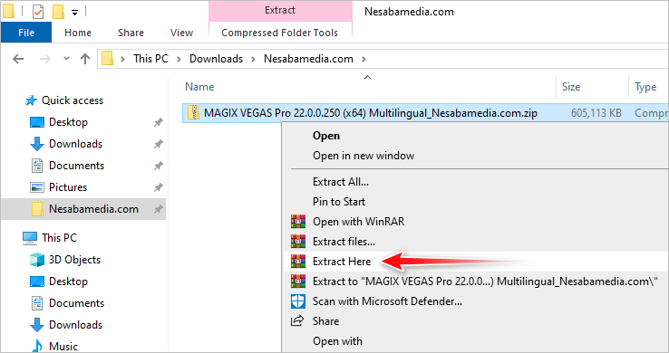 1 - ekstrak MAGIX VEGAS Pro 22