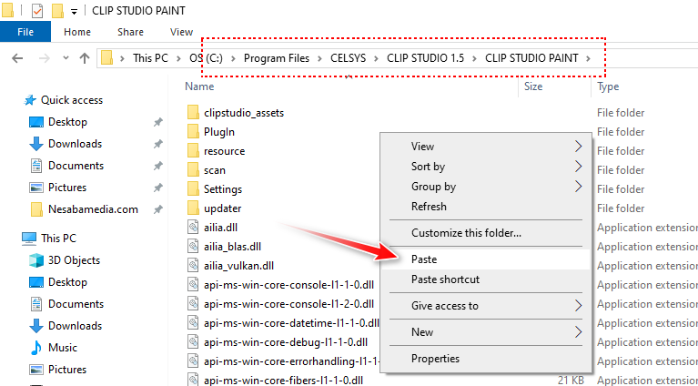 11 - paste CLIPStudioPaint
