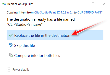 12 - konfirmasi penindihan file CLIPStudioPaint