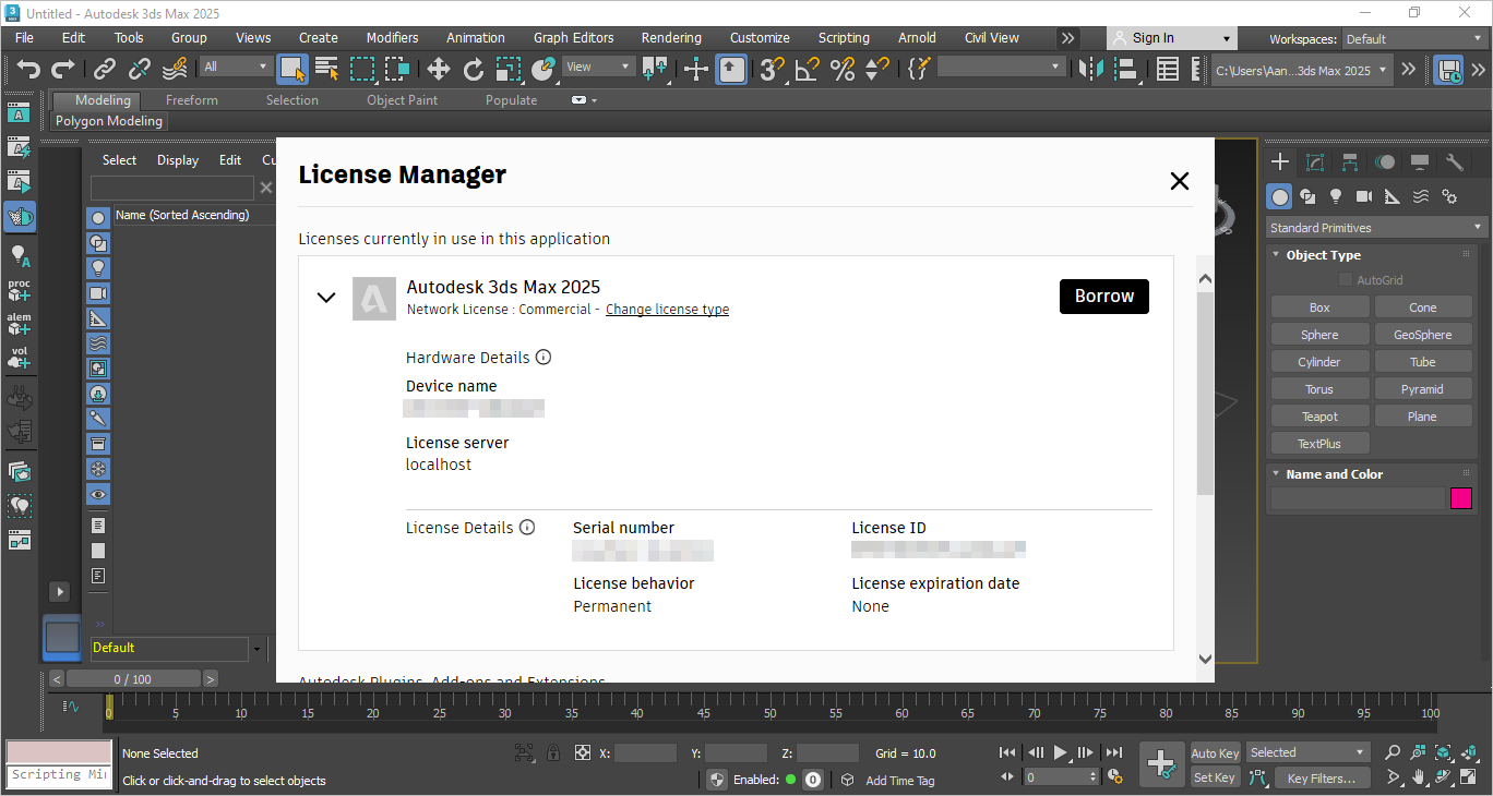 16 - Autodesk 3DS MAX 2025 berhasil diaktivasi