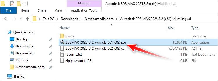 3 - jalankan installer Autodesk 3DS MAX 2025