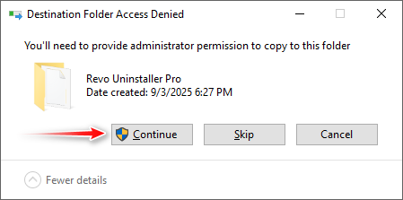 konfirmasi penindihan file