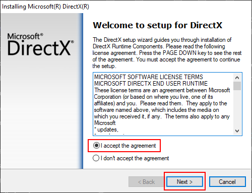 install directx